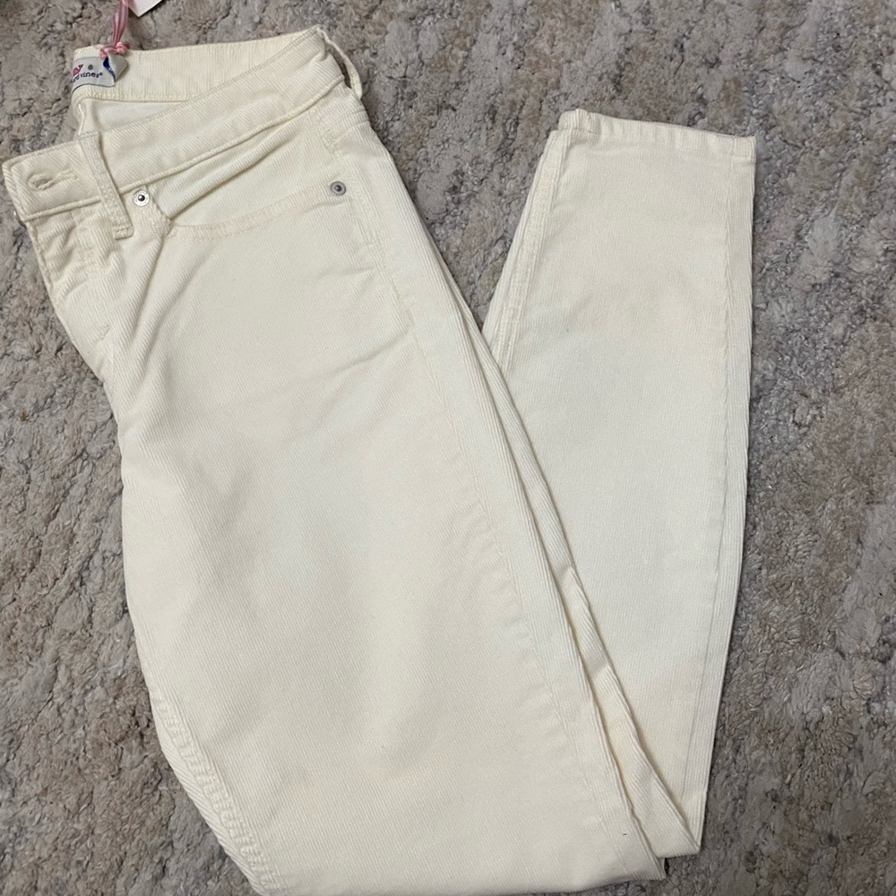 Vineyard Vines Cream Skinny Jeans